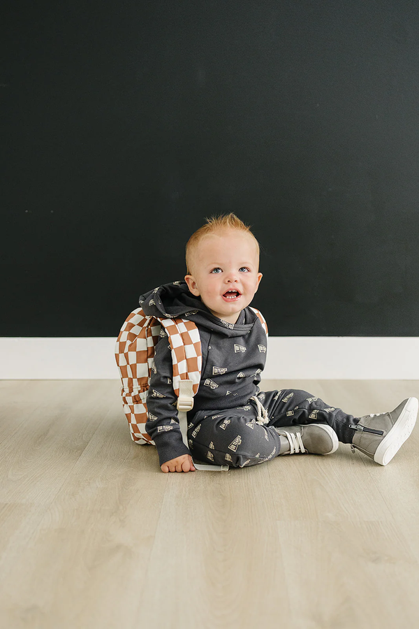 Mini backpack - Navy plaid