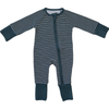 Bamboo zipper - Navy stripes