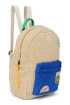 Sac à dos teddy - Ecru/Cobalt