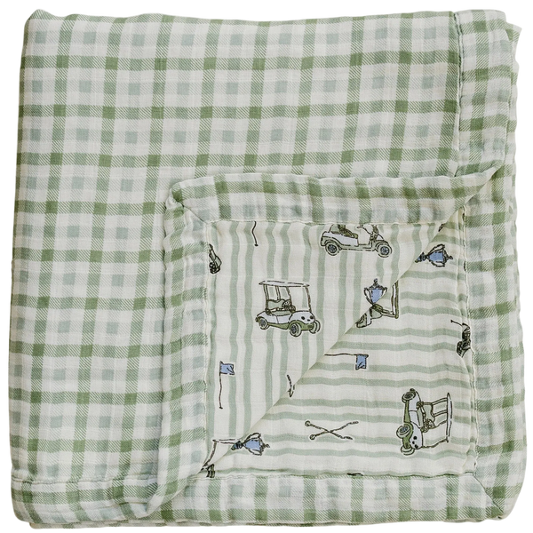 Quilt - Tee time & Green gingham