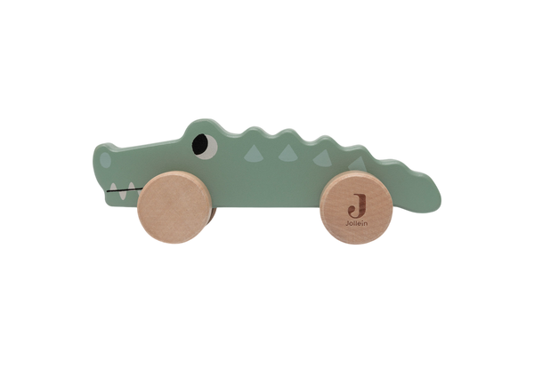 Wooden Croco on Wheels - Jungle Jambo