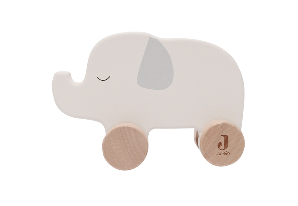 Wooden Elephant on Wheels - Jungle Jambo