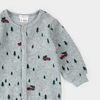 Velour Festive Truck on Heather Grey Sleeper