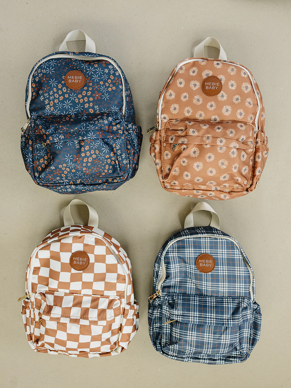 Mini backpack - Rust wavy checkered