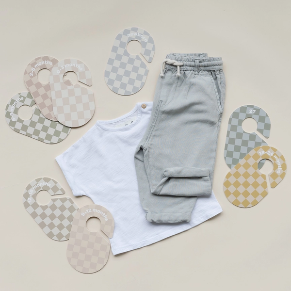 Baby Closet Dividers - Gingham