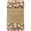 Swaddle blanket - Mustard floral