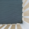 Stretch crib sheet - Navy stripes