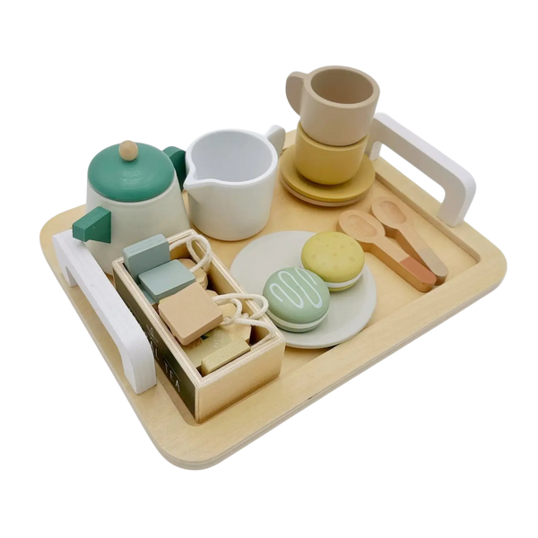 Service À Thé En Bois - Jeu De Rôle