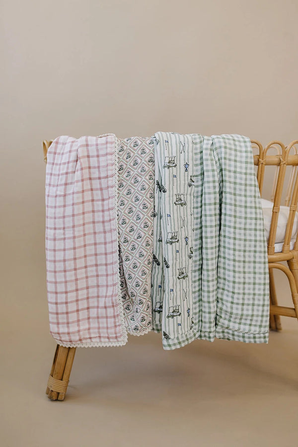 Quilt - Tee time & Green gingham