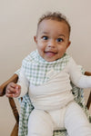 Bib - Green gingham