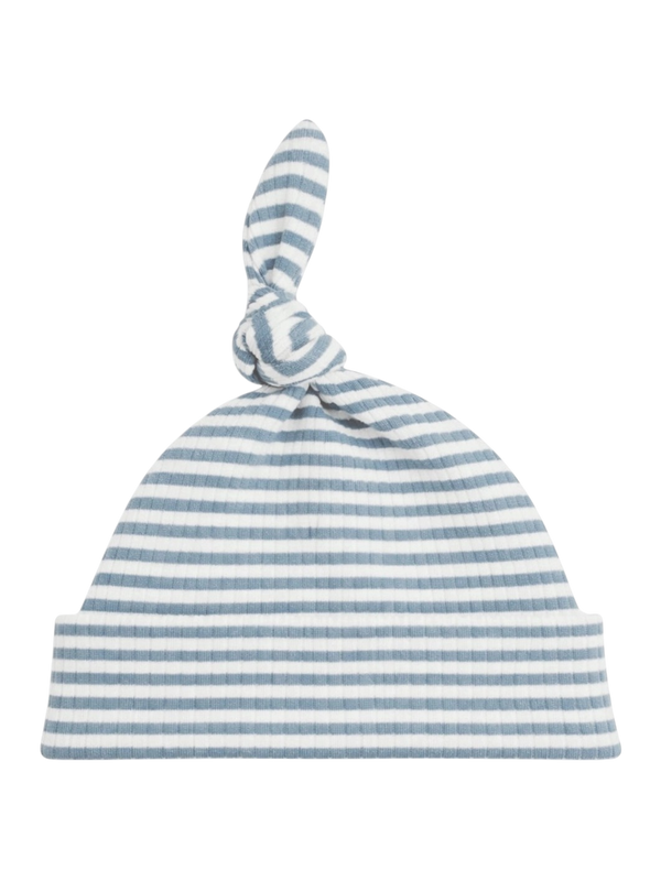 Bonnet - Rayures dusty blue