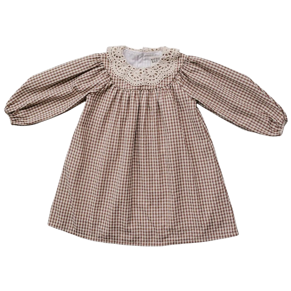 Robe - Camel gingham