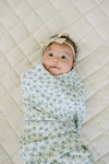 Muslin blanket - Blue blossom