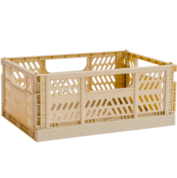 Caisse de rangement pliante - Sable - 2 dimensions