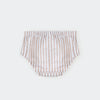 Taupe Stripe Seersucker Swim Diaper
