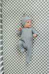 Stretch crib sheet - Light green checkered