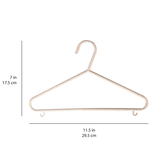 Wheat Straw Hangers pack of 15 - Cream