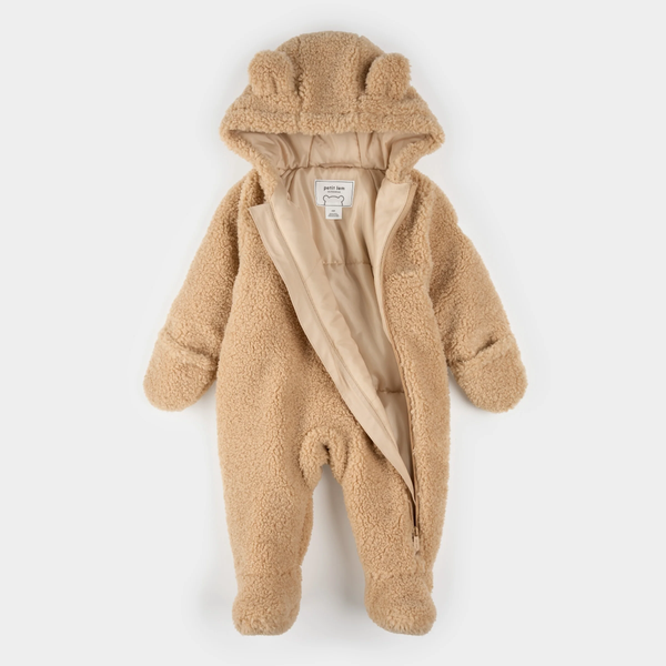 Combinaison d'ours en peluche sable