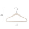 Velvet non-slip hangers - Cream