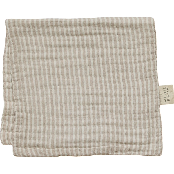 Burp cloth - Taupe stripe