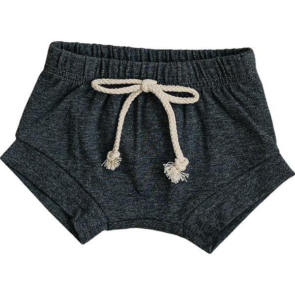 Charcoal cotton shorts