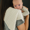 Burp cloth - Taupe stripe