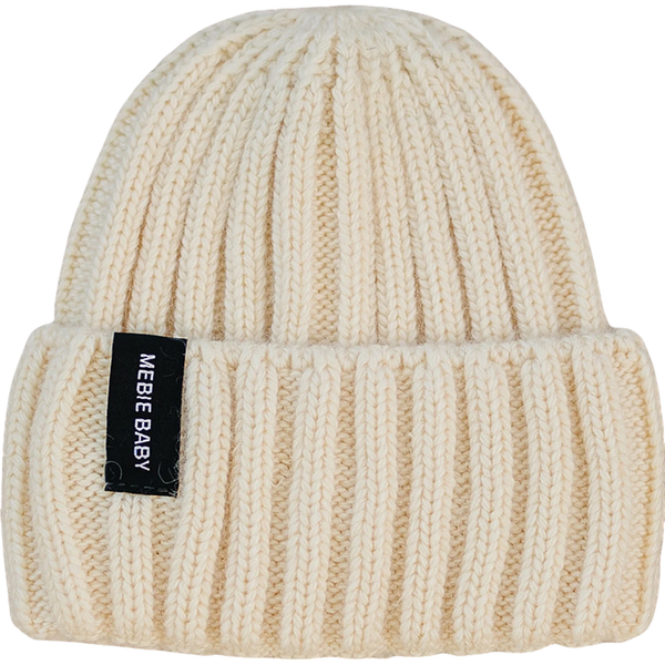 Cream Chunky Knit Beanie