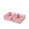 Boîtes de rangement PETIT - Pqt de 2 - Rose blush