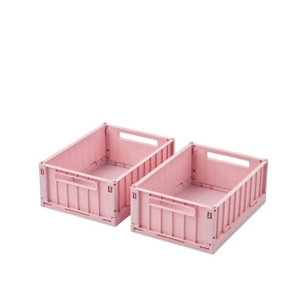 Boîtes de rangement PETIT - Pqt de 2 - Rose blush