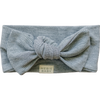 Heather grey ribbed bamboo head wrap