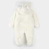 Combinaison d'ours en peluche blanc cassé