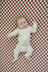 Cream bamboo ribbed bodysuit