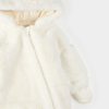Combinaison d'ours en peluche blanc cassé