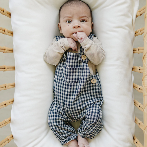 Gingham Linen Overalls