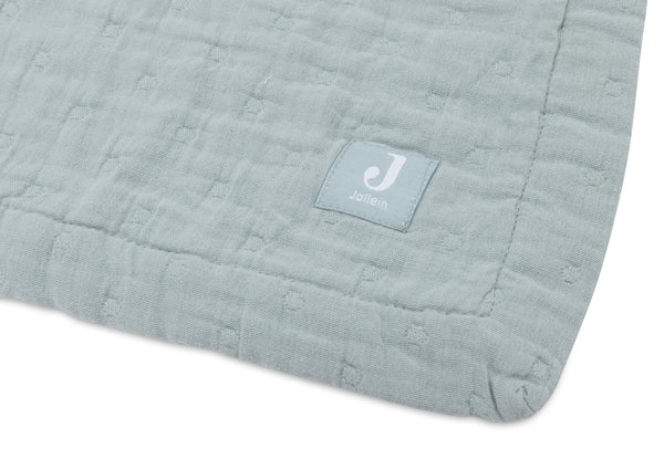 Blanket jacquard - Sea green