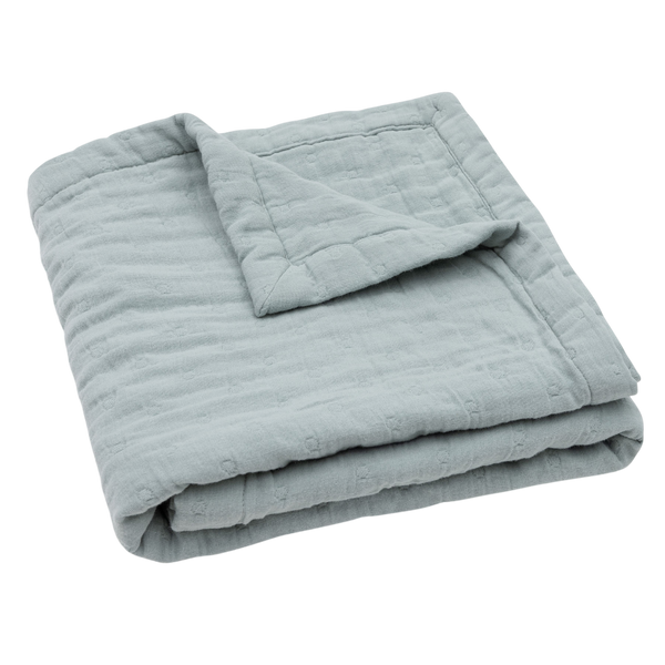 Blanket jacquard - Sea green