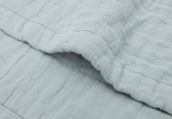 Blanket jacquard - Sea green