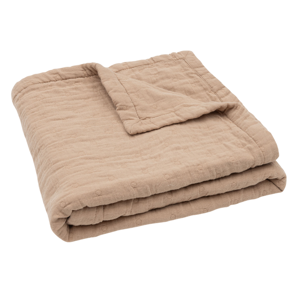Blanket jacquard - Biscuit