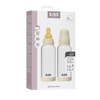 Biberon en verre avec tétine latex - 250ml - Paquet de 2 - Ivory