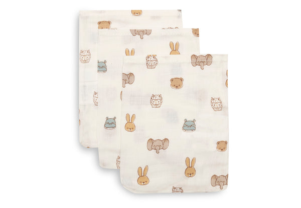 Gauze washcloths - Pack of 3 - Jollies