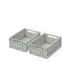 Boîtes de rangement PETIT - Pqt de 2 - Dove blue