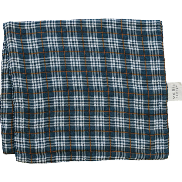 Burp cloth - Navy plaid