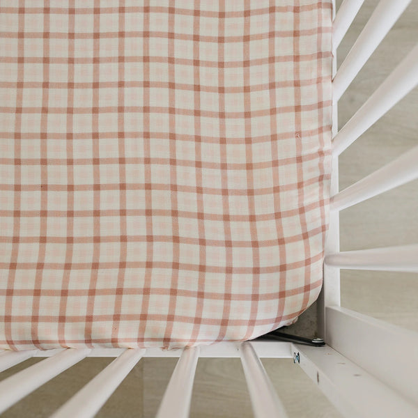 Drap contour - Pink gingham