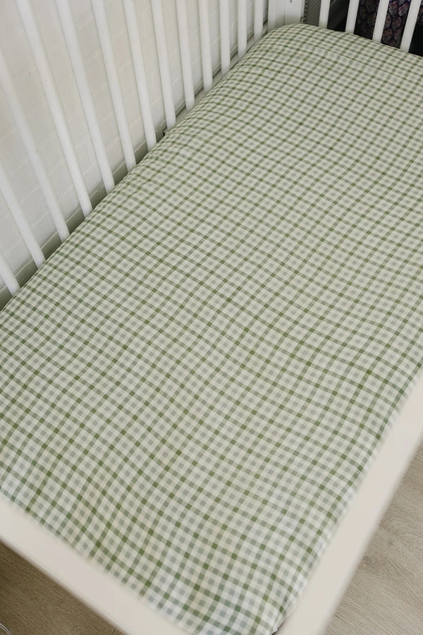 Drap contour - Green gingham