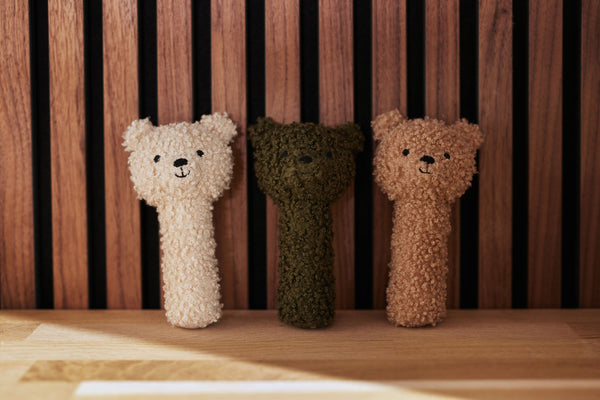 Rattle - Teddy bear - Natural