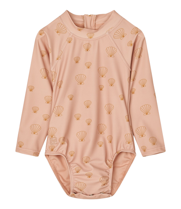 Maillot de bain une-pièce à manches longues - Seashell