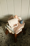 Serviette de bain à capuchon - Vichy brown