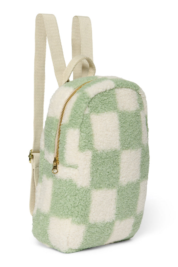 Mini backpack - Pistachio checked