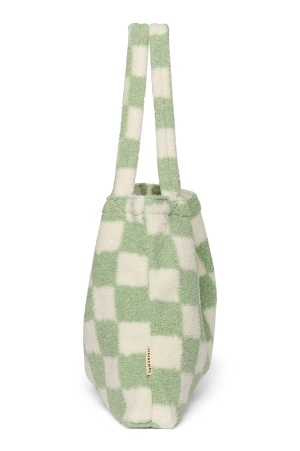 Sac fourre-tout chunky - Pistachio checked