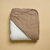 Serviette de bain à capuchon - Vichy brown